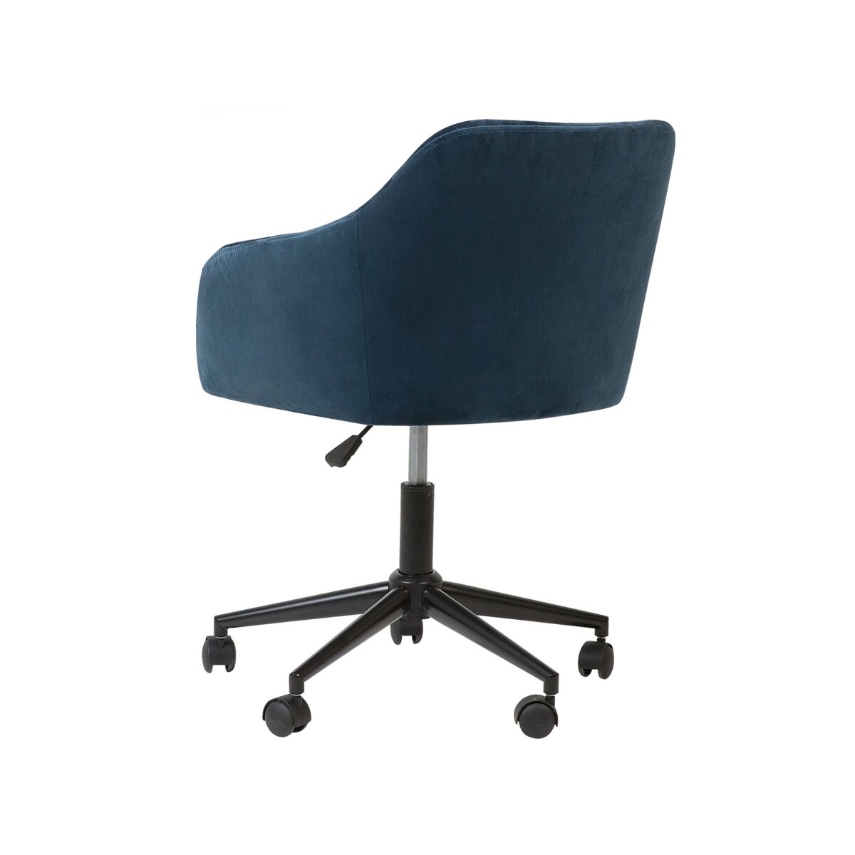 Krzesło biurowe regulowane welurowe niebieskie VENICE