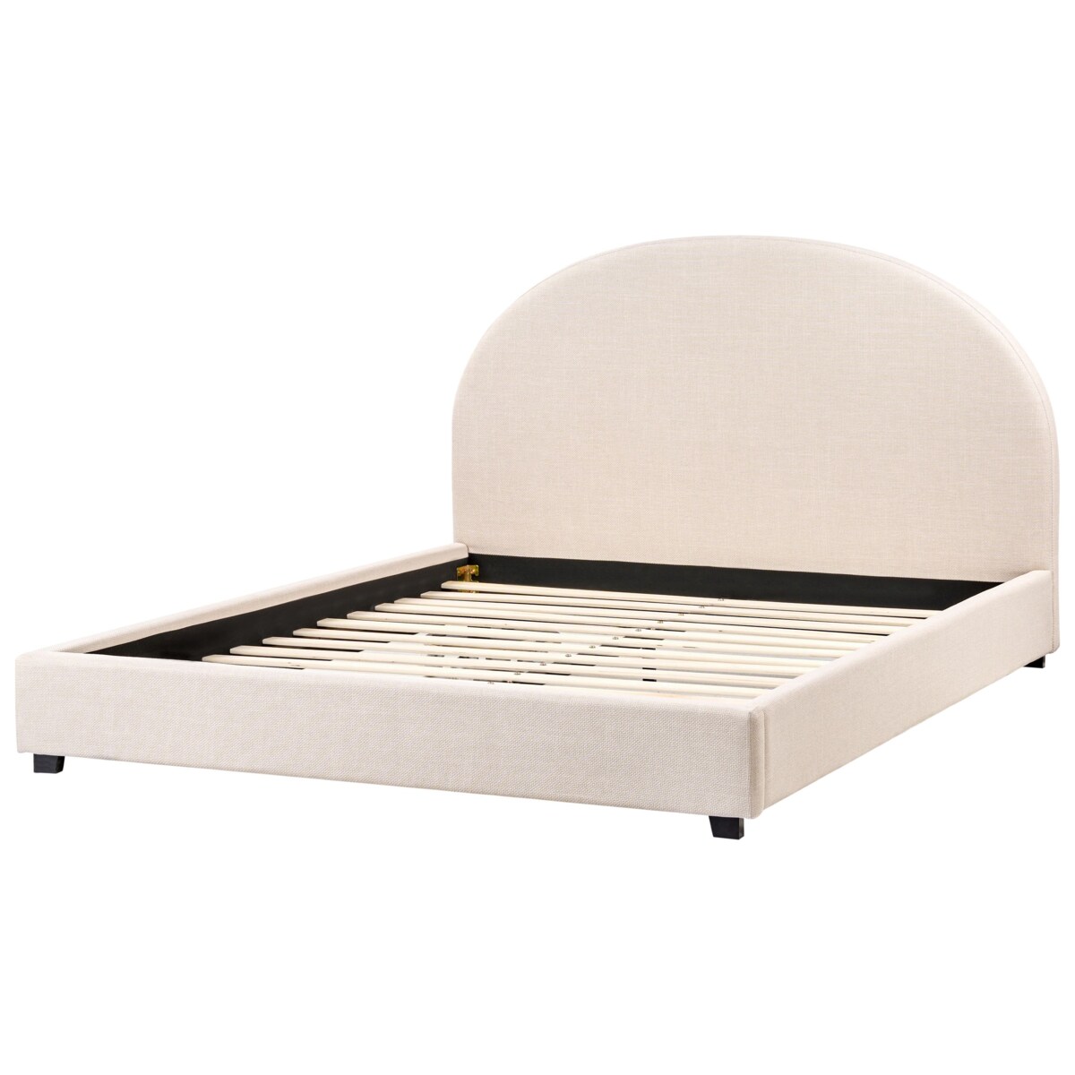 Łóżko VAUCLUSE 160 x 200 cm Jasnobeżowy