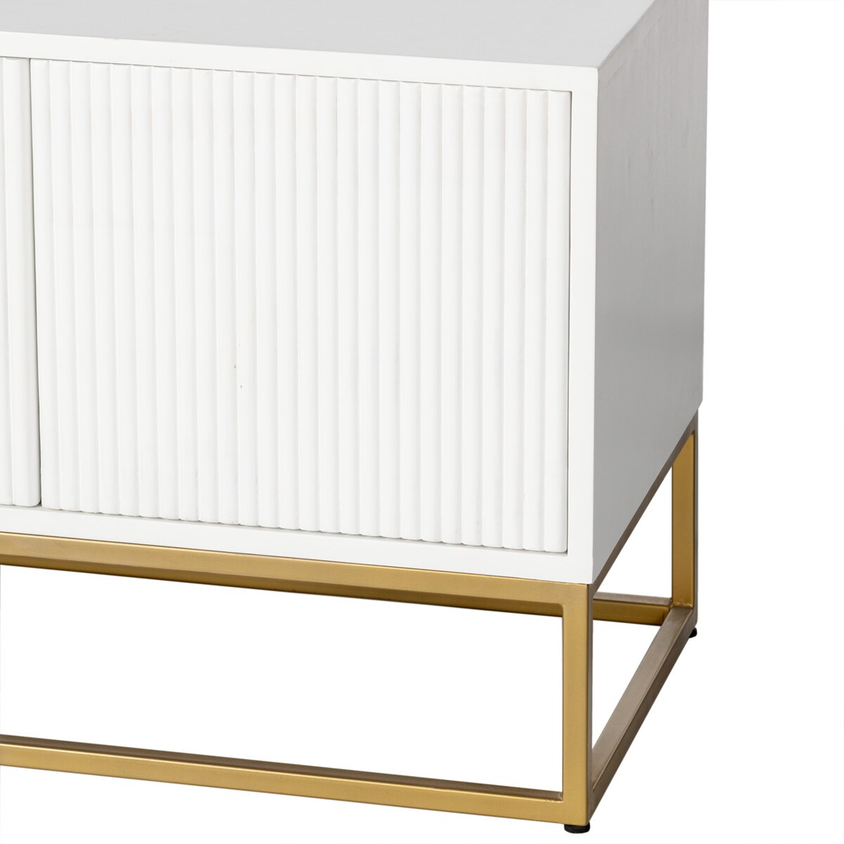 Komoda Wavy white, 130,5 x 45 x 61 cm