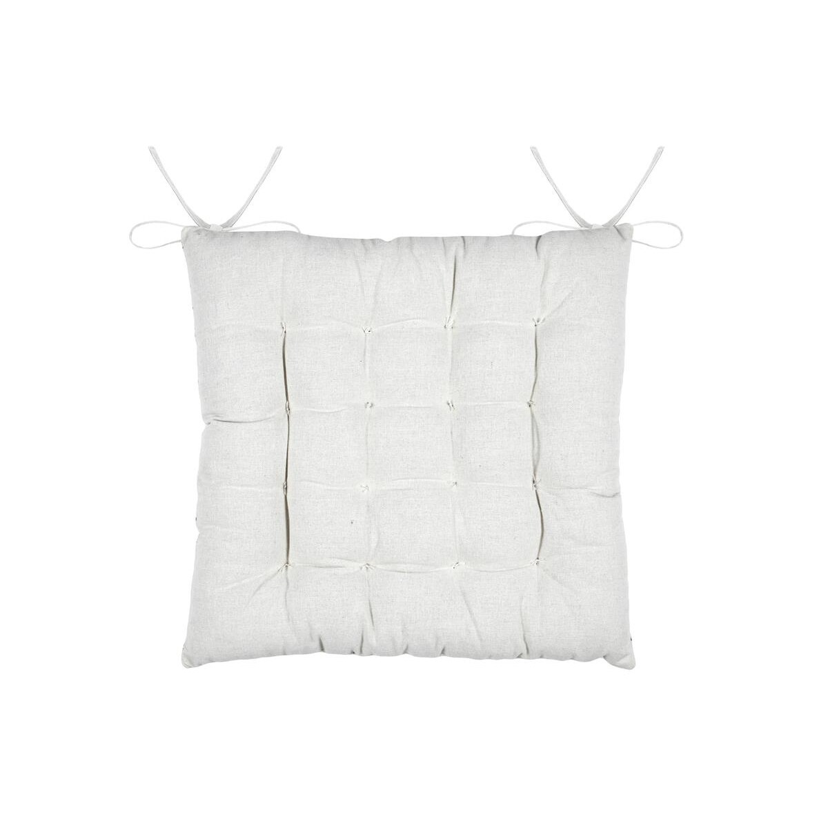 Poduszka na krzesło z efektem lnu, CLARINE, 38 x 38 cm