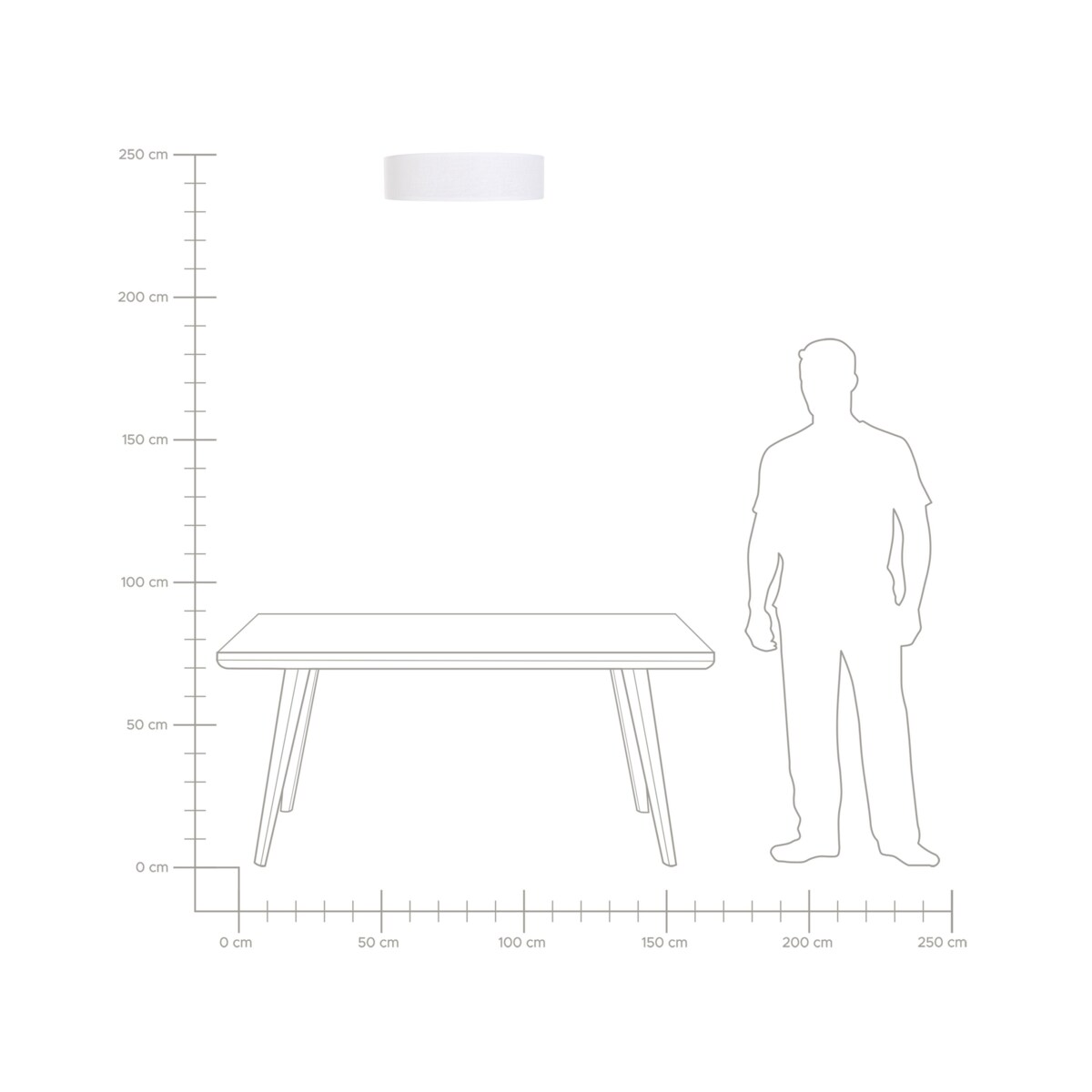 Lampa sufitowa biała MAGNO