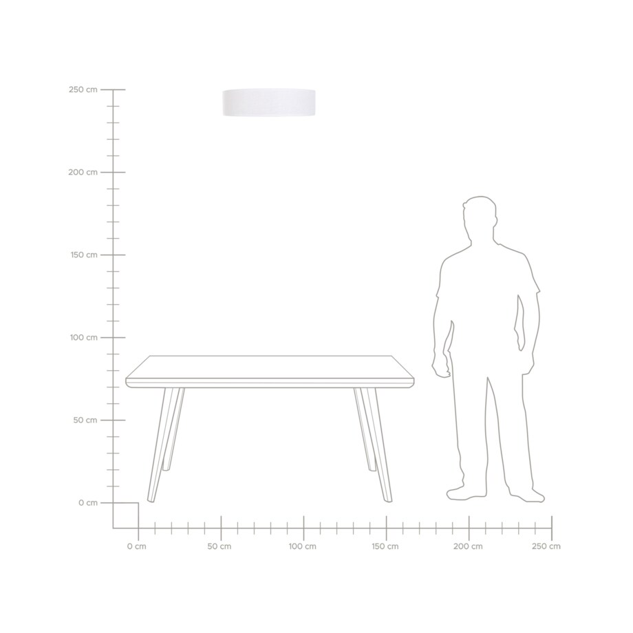 Lampa sufitowa biała MAGNO