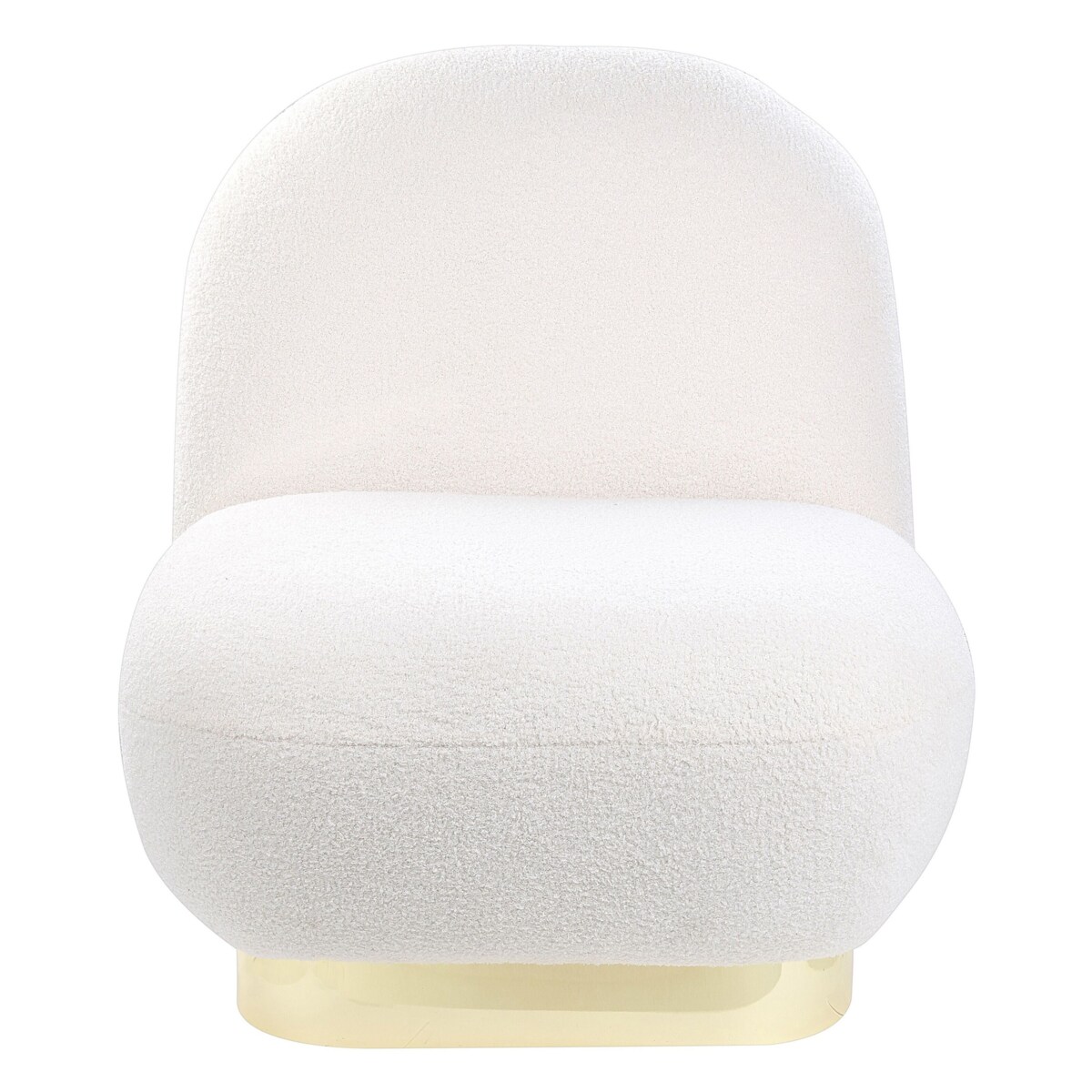 Fotel boucle biały LOVIISA