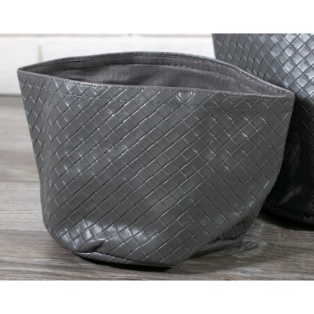 ORGANIZER eko-skóra, szary komplet