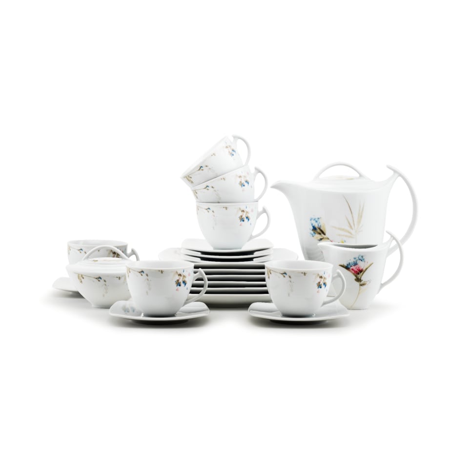 Garnitur do kawy dla 12 osób 39 el. Akcent Letni Czar G860