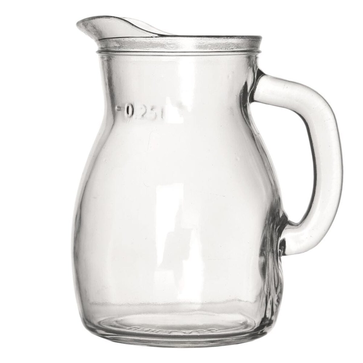 Dzbanek Szklany do Wody Soku Lemoniady Napojów z Uchwytem 300 ml Poręczny