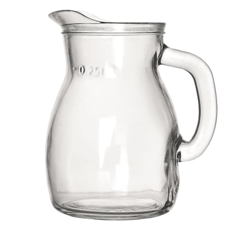 Dzbanek Szklany do Wody Soku Lemoniady Napojów z Uchwytem 300 ml Poręczny