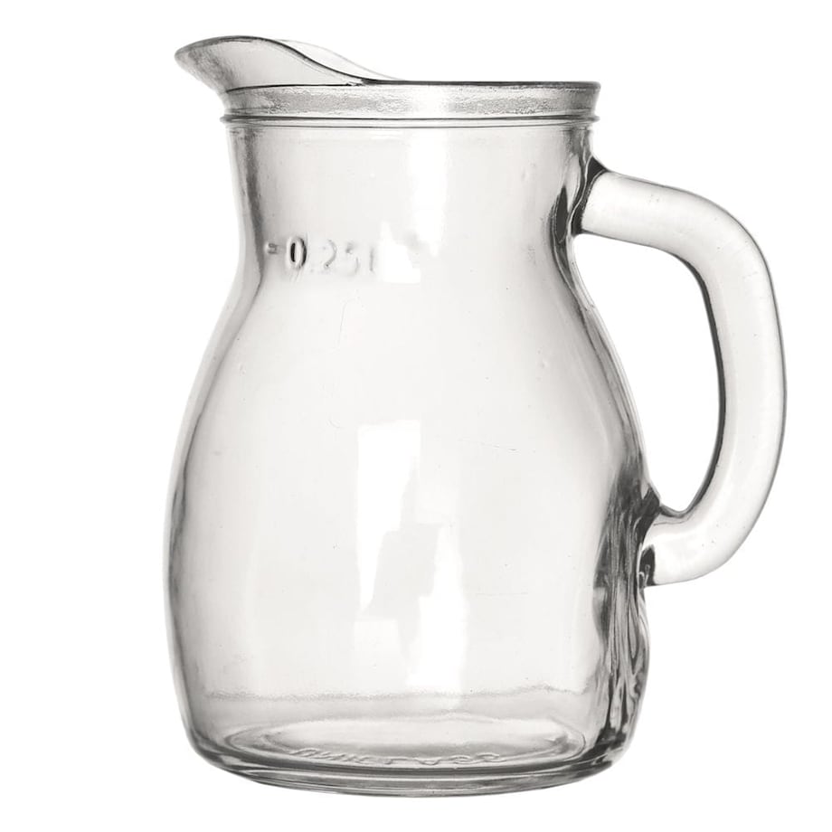 Dzbanek Szklany do Wody Soku Lemoniady Napojów z Uchwytem 300 ml Poręczny