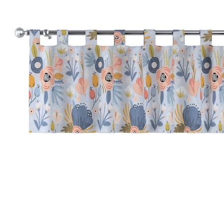 Lambrekin na szelkach 260x40 niebieski