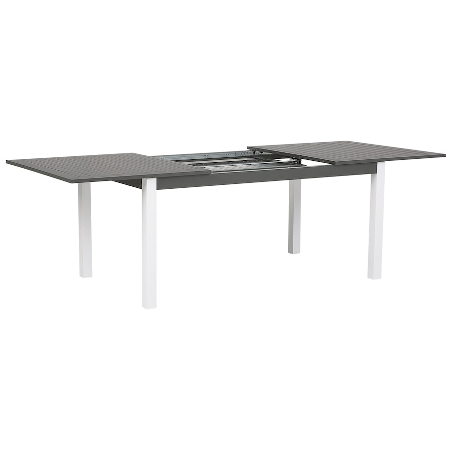 Stół ogrodowy rozkładany PANCOLE 168/248 cm 100 cm Metal Szary