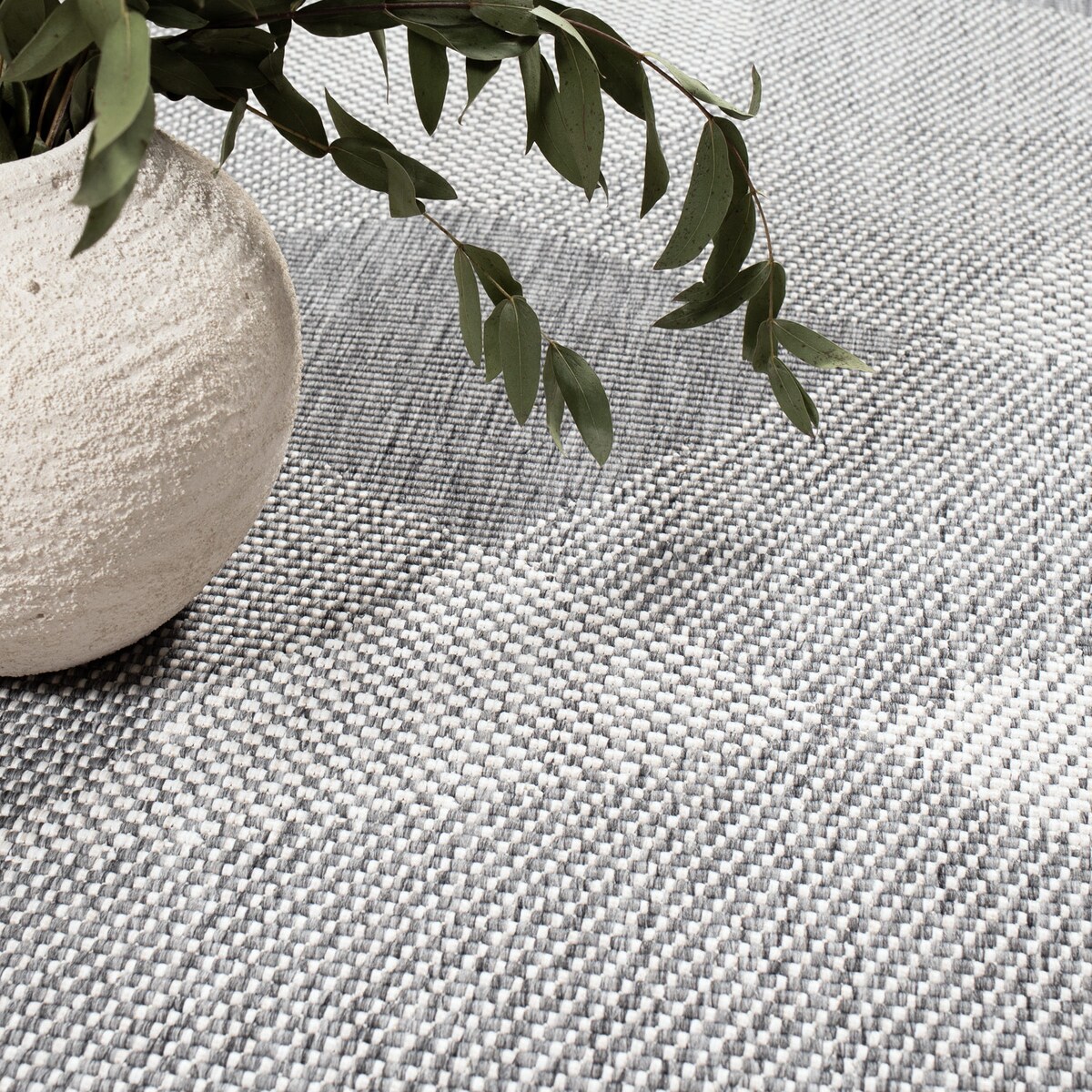 Funkcjonalny dywan na zewnątrz i do wnętrz, dwustronny DUO 58350 Szary 120x170