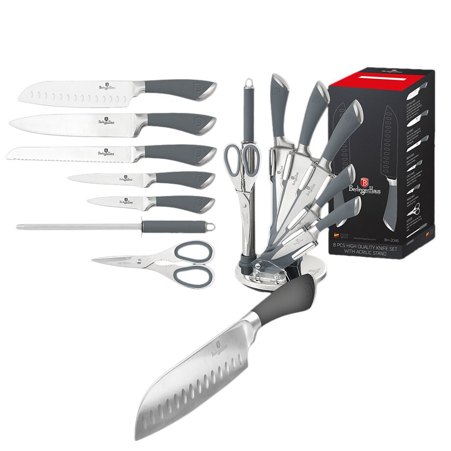 Zestaw noży 8 elementów BERLINGER HAUS Infinity gray