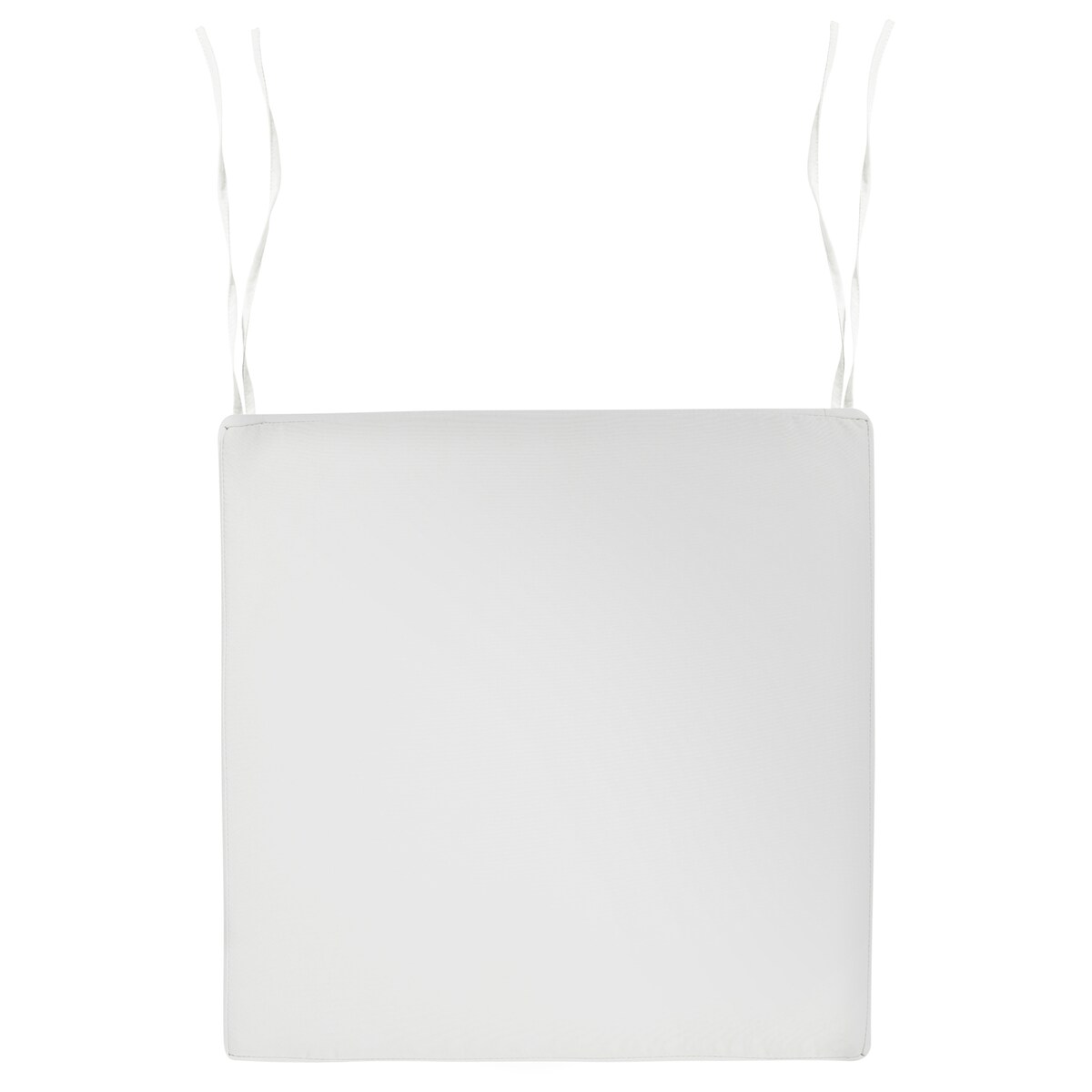 Zestaw 8 poduszek na krzesło ogrodowe SASSARI PREMIUM 46 x 46 cm Złamana biel