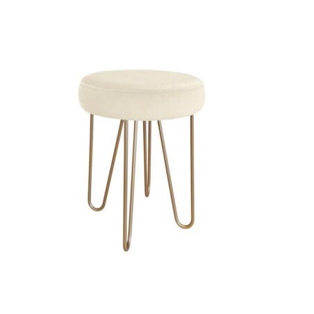 Taboret TORIN 2 MG VELVET ecru