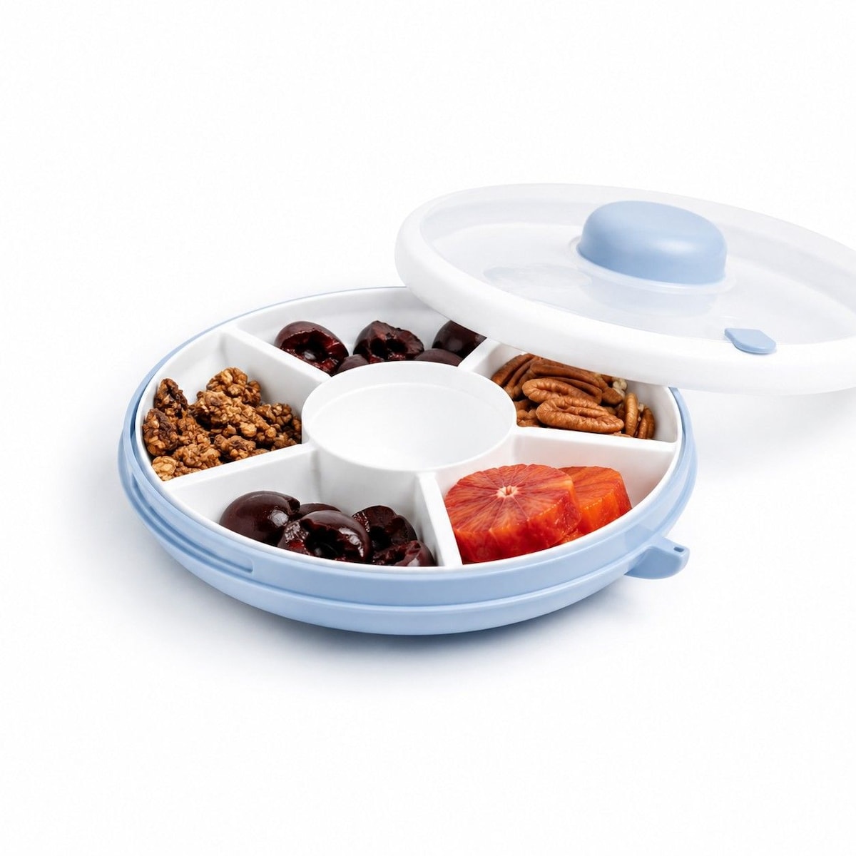 GOBE SNACK SPINNER pojemnik na przekąski, Macaron Blue