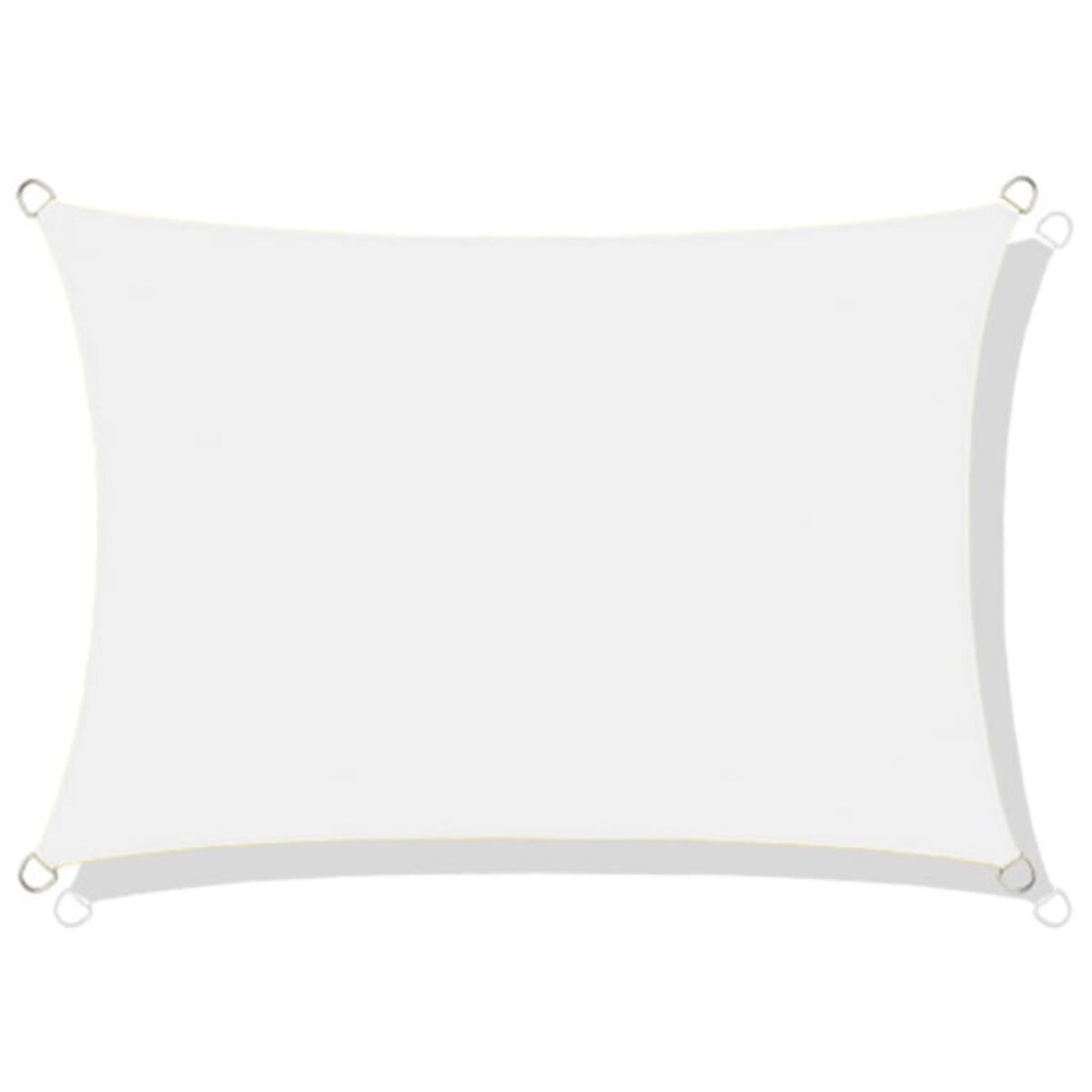 Żagiel Przeciwsłoneczny Ogrodowy Wodoodporny 4X3 M Ciemny Biały Zacieniacz