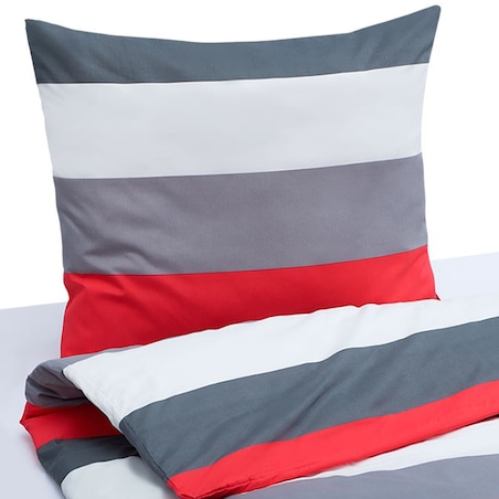 VIOLI komplet pościeli z mikrofibry, w paski, 140x200