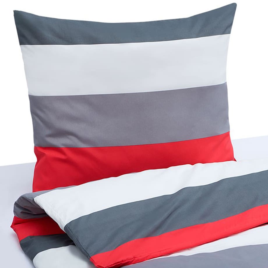 VIOLI komplet pościeli z mikrofibry, w paski, 140x200