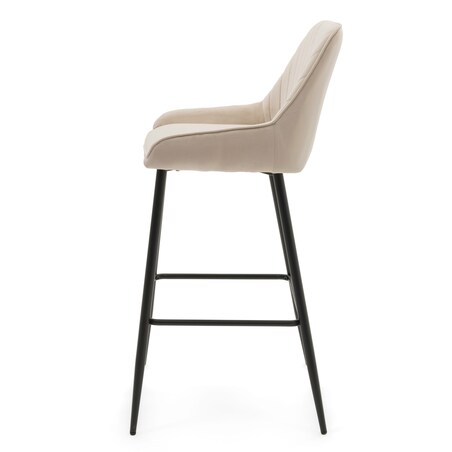 Hoker tapicerowany welurowy do salonu jadalni barowy glamour VASTO