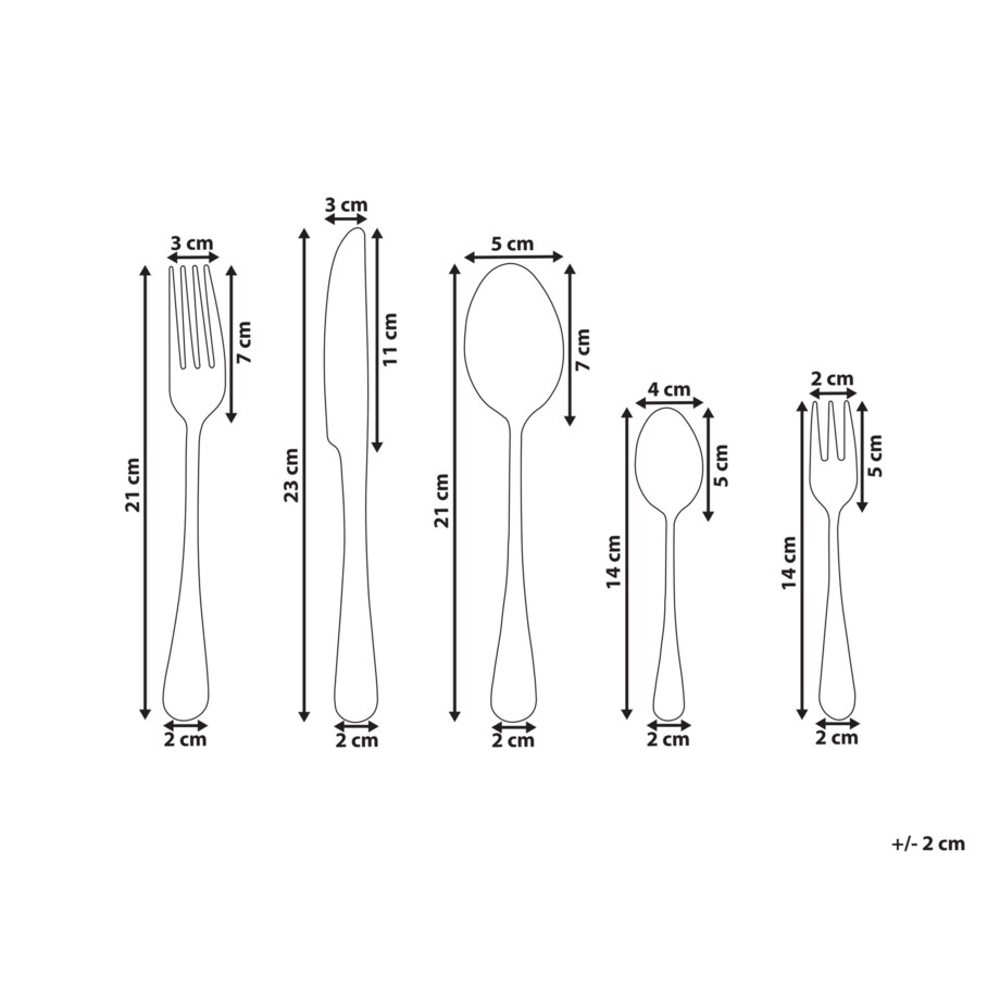 Zestaw sztućców 30 elementów wielokolorowy FUSILLI