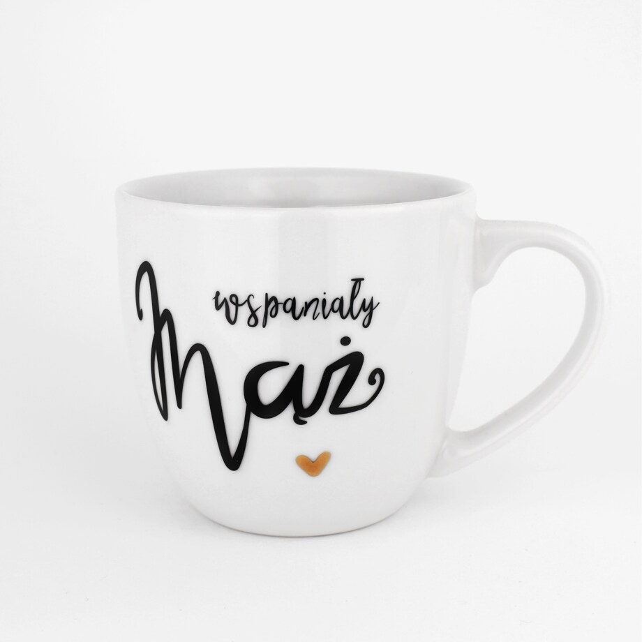 Kubek 300 ml - Wspaniały mąż ZŁOTE SERCE