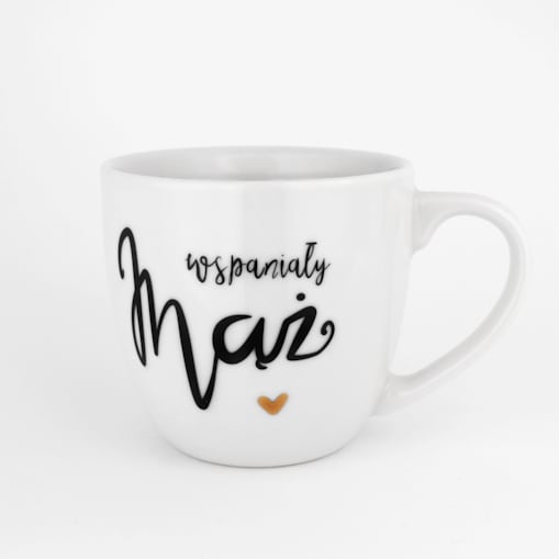 Kubek 300 ml - Wspaniały mąż ZŁOTE SERCE