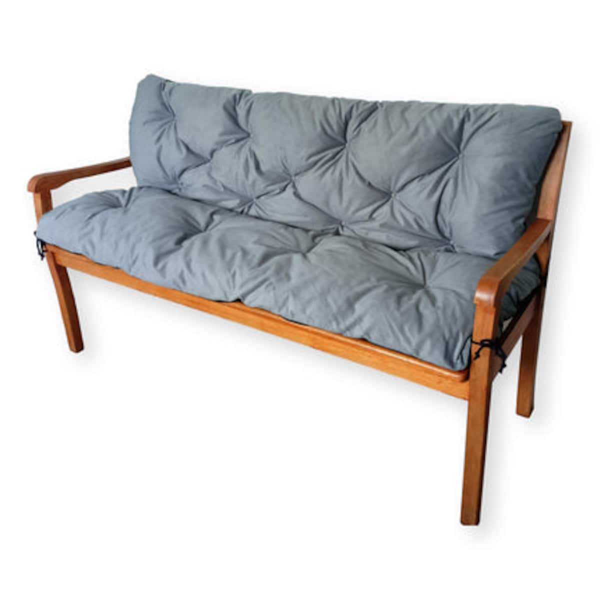 Poduszki na meble ogrodowe z oparciem, 180x50x50 cm, Grafit