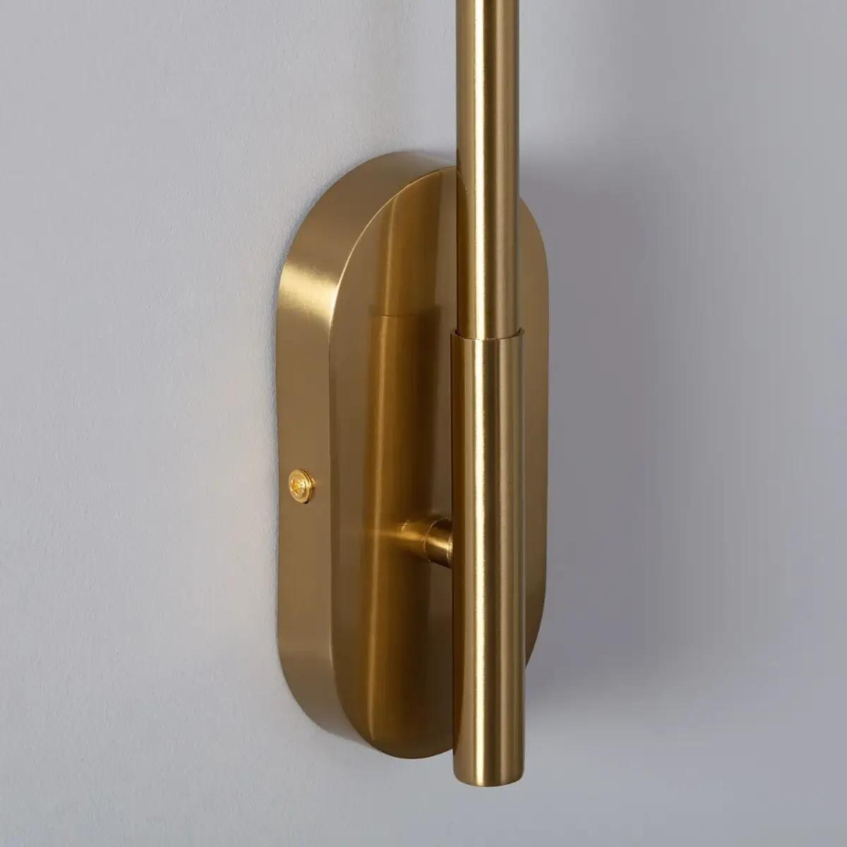 Minimalistyczny kinkiet Milano ABR-KMF-8W Abruzzo LED 8W 3000K złoty