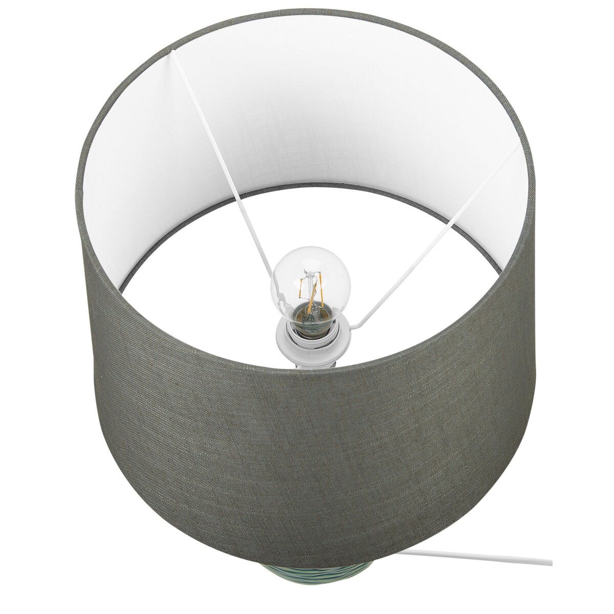 Lampka nocna ceramiczna zielona ATSAS