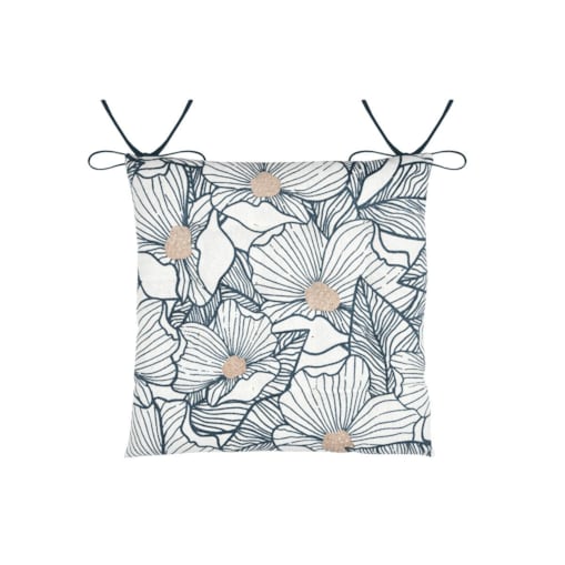 Poduszka wiązana na krzesło, EUGENIE, 38 x 38 cm