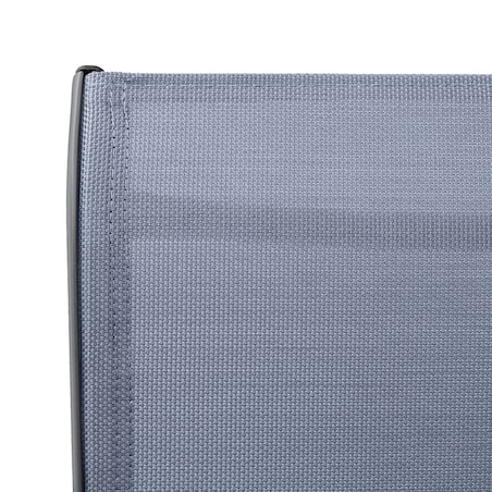 vidaXL Ogrodowe krzesła barowe, 2 szt., szare, tworzywo textilene