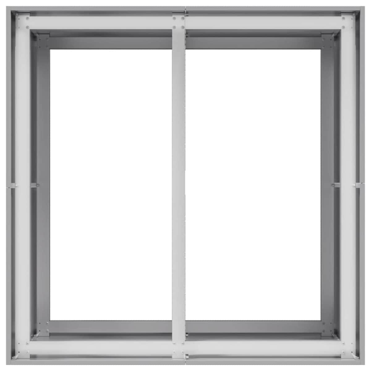 vidaXL Doniczka 80x80x80 cm Stal ocynkowana