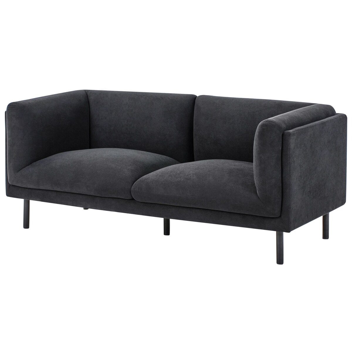 Sofa VORGOD Czarny dla 2 osób