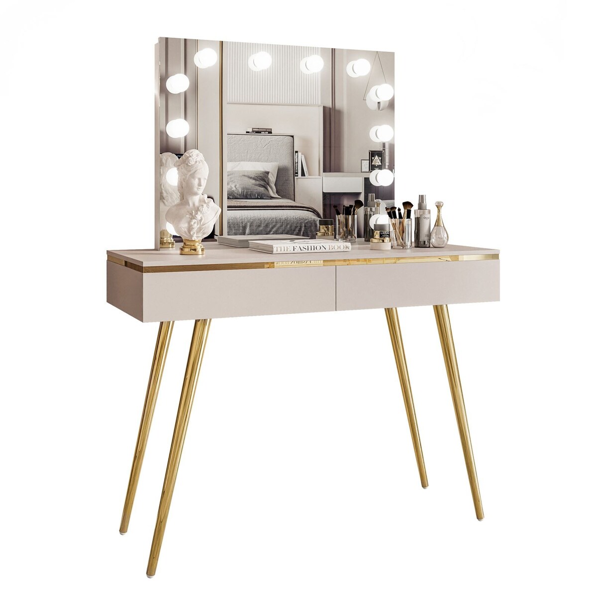 Toaletka AURORA-S ELITE z lustrem kaszmir