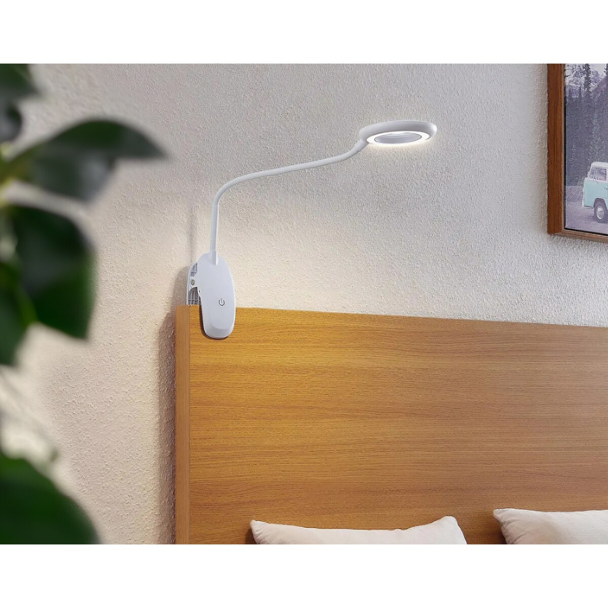 Bezprzewodowa Lampka Led Do Czytania Na Klips Nocna Biurko Pracy