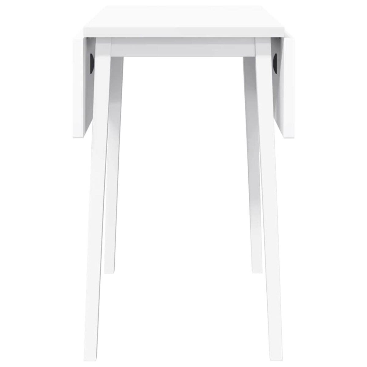 vidaXL Stół jadalny biały lite drewno guma