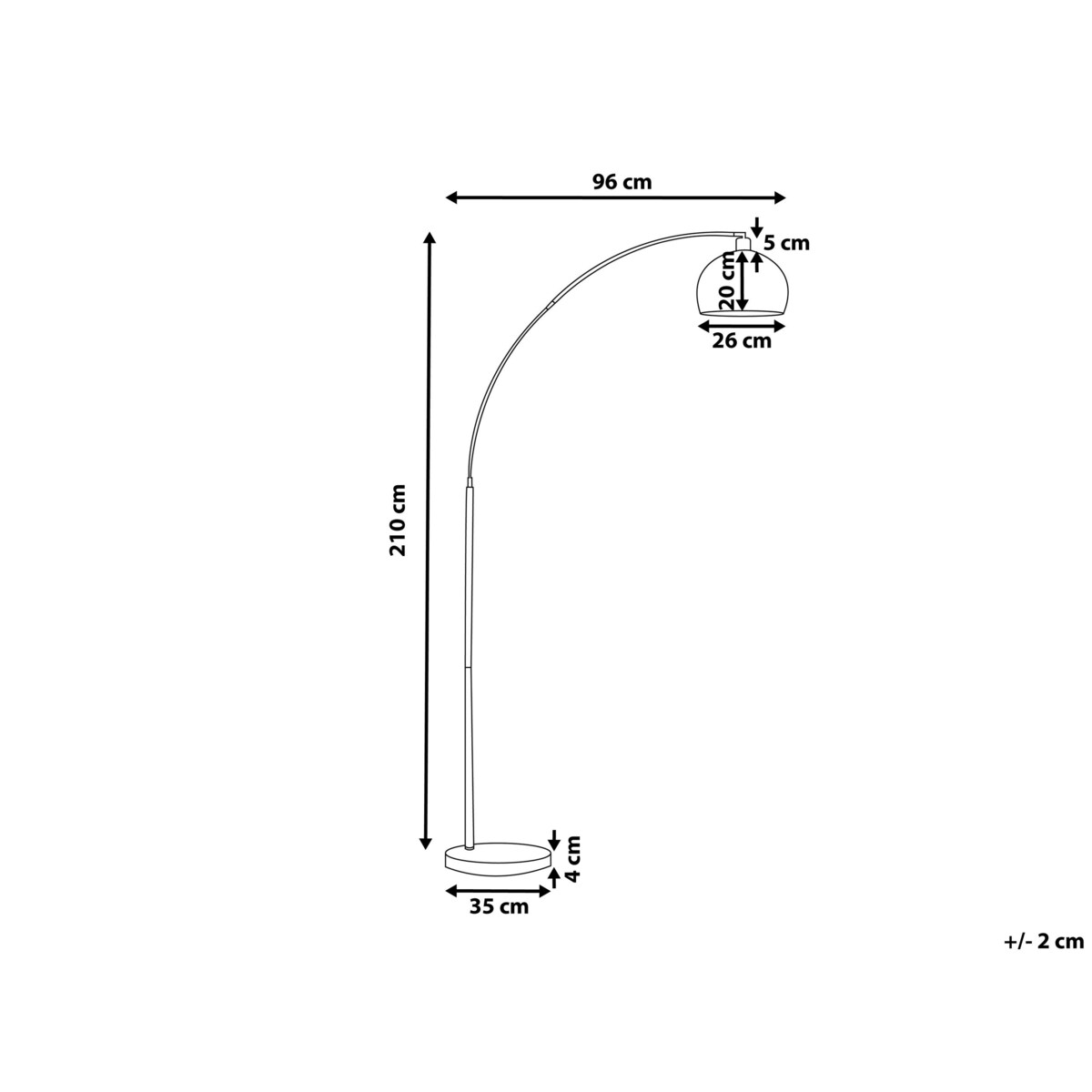 Lampa podłogowa metalowa mosiężna PAROO