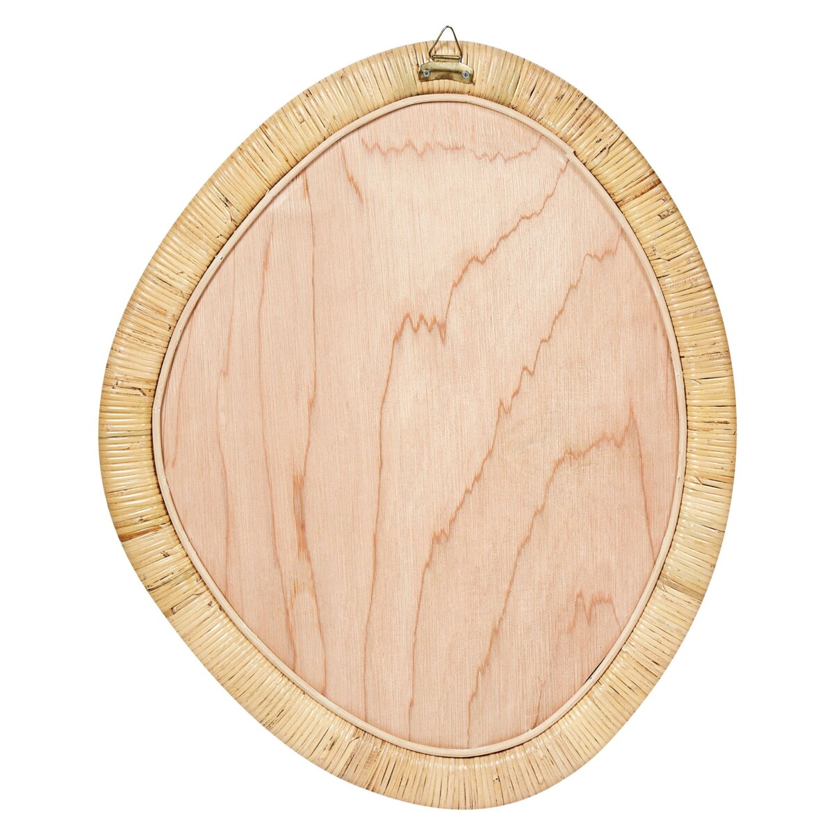 Lustro ścienne rattanowe 50 x 60 cm jasne ZAATARI