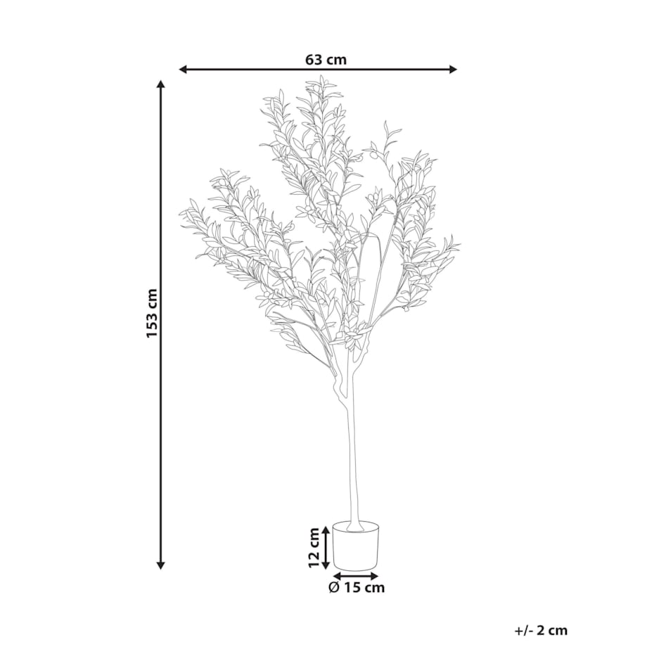 Sztuczna roślina doniczkowa 153 cm OLIVE TREE