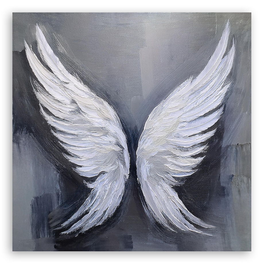 Feeby Obraz na płótnie, Skrzydła Retro Vintage 60x60 cm
