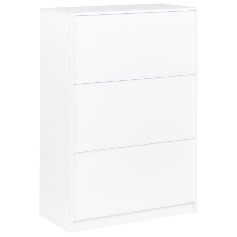 Regał na książki 3 półki ZEHNA 117 cm Biały