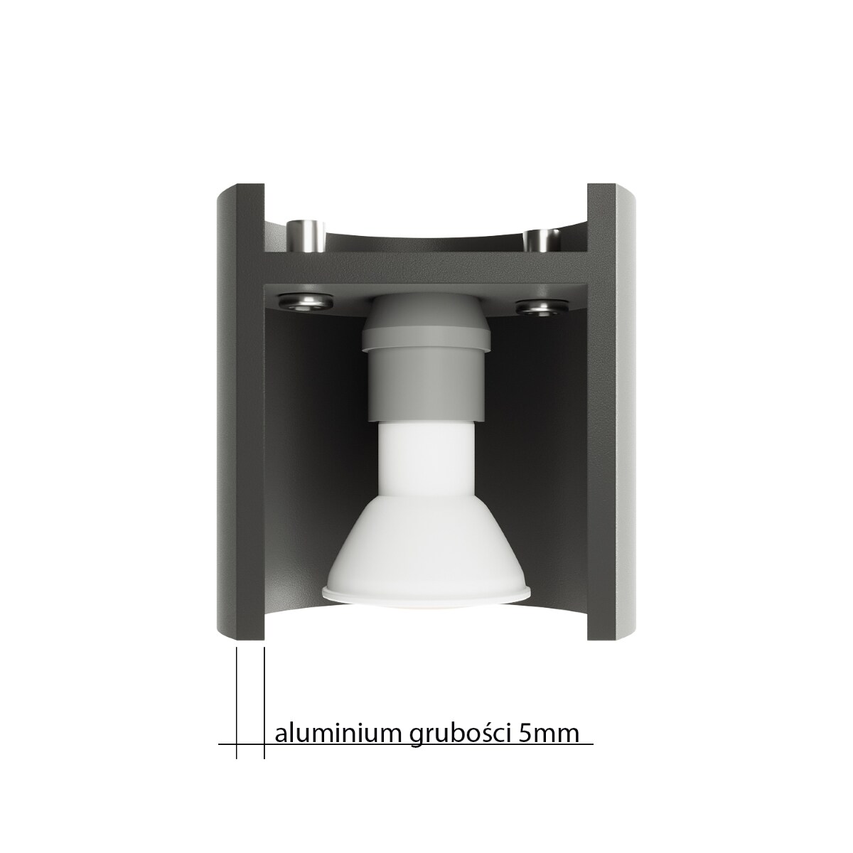 Downlight LAMPA sufitowa SL.0016 metalowa OPRAWA tuba czarna, Sollux Lighting