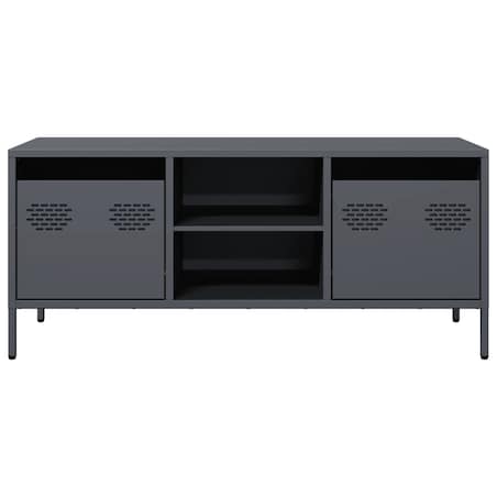 vidaXL Szafka RTV, antracyt, 101,5x39x43,5 cm, stal walcowana na zimno