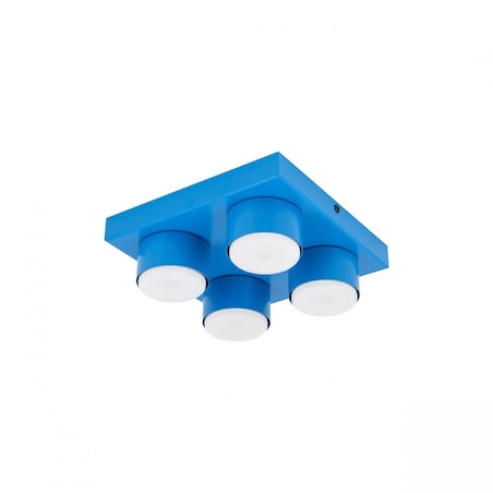 Lampa sufitowa BRIX BLUE 11284 TK Lighting, nowoczesny plafon niebieski
