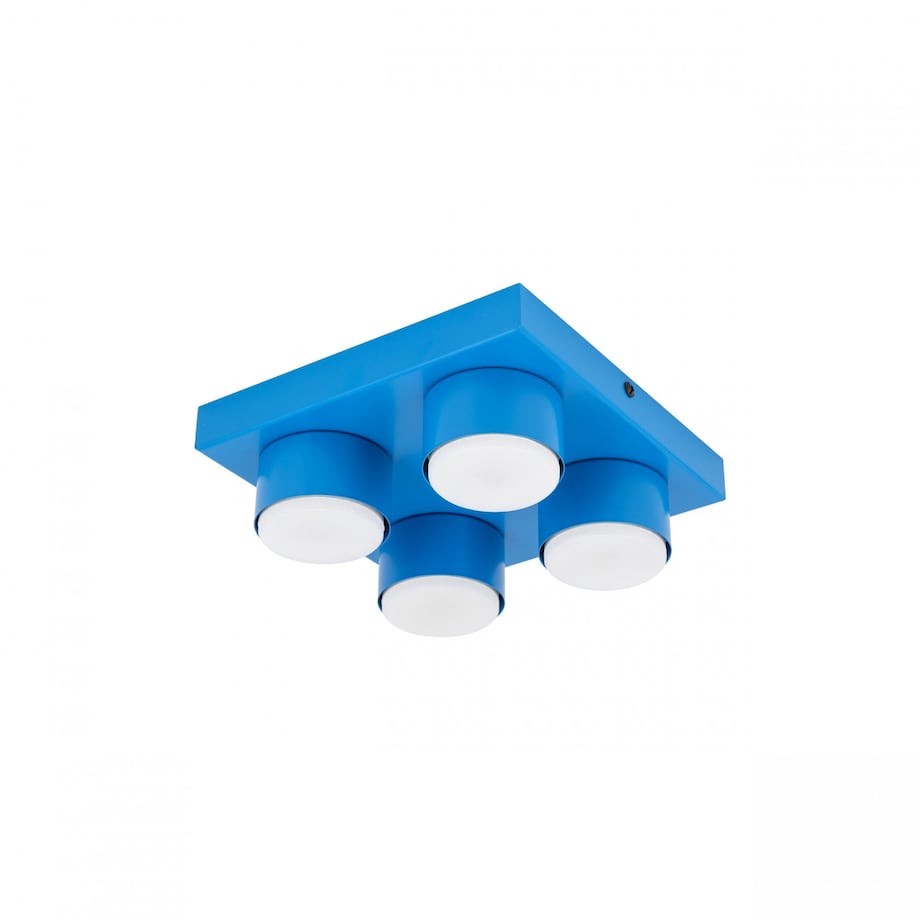 Lampa sufitowa BRIX BLUE 11284 TK Lighting, nowoczesny plafon niebieski