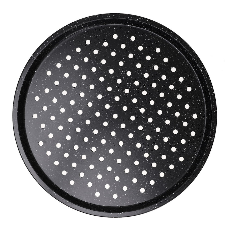 Forma blacha do pieczenia pizzy 34cm perforowana czarna marmurek KLAUSBERG