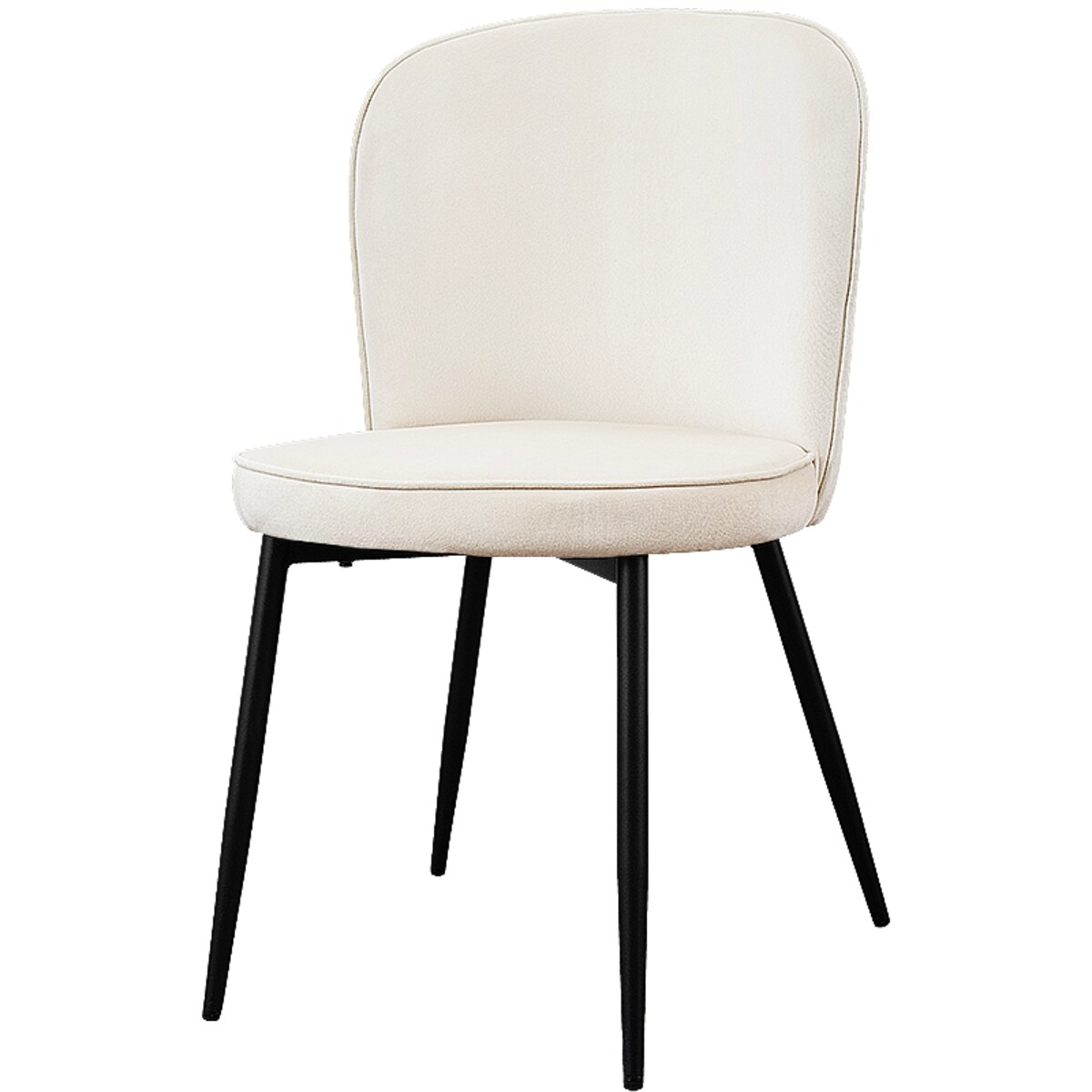 Krzesło tapicerowane do salonu jadalni welurowe beżowe wygodne velvet