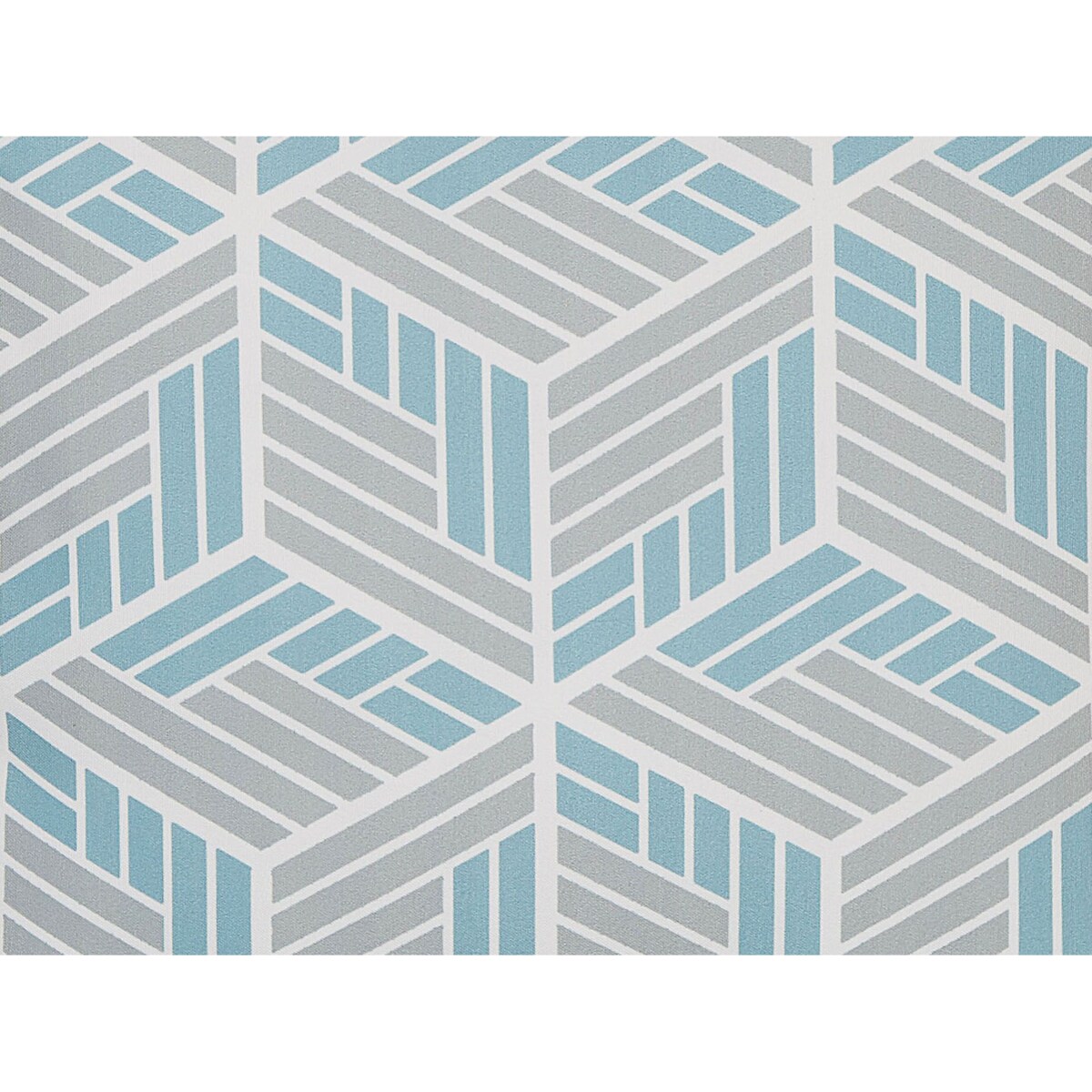 2 poduszki ogrodowe w geometryczny wzór 45 x 45 cm szaro-niebieski VEGGIO