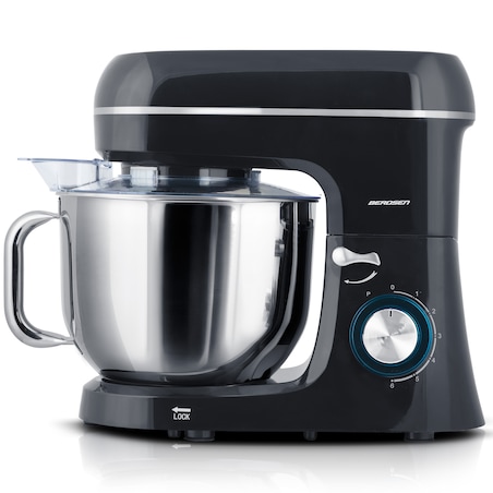 Robot kuchenny planetarny mikser Berdsen 1400W 3w1 6l czarno-srebrny 375600