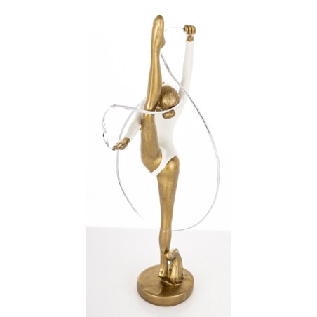 Dekoracja - gimnastyczka 20,5x14x7 cm GINNASTA z taśmą do ćwiczeń